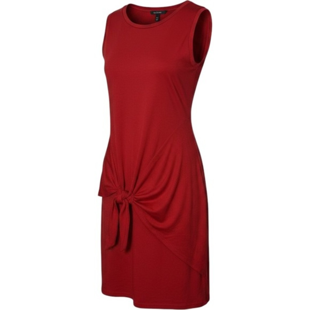 Lillusory Red Sleeveless Dress Tie‎ Waist Wrap Runched-Silhouette Size XL NWT